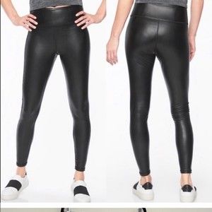Athleta Faux Leather Leggings Size SP.